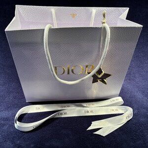 Dior Gift Bag with Ribbon & Gold Star
